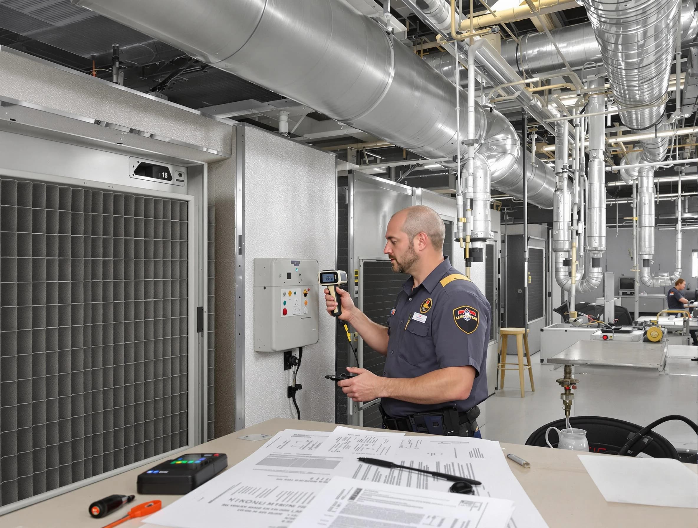 Professional filter system inspection by New Bedford Air Duct Cleaning in New Bedford