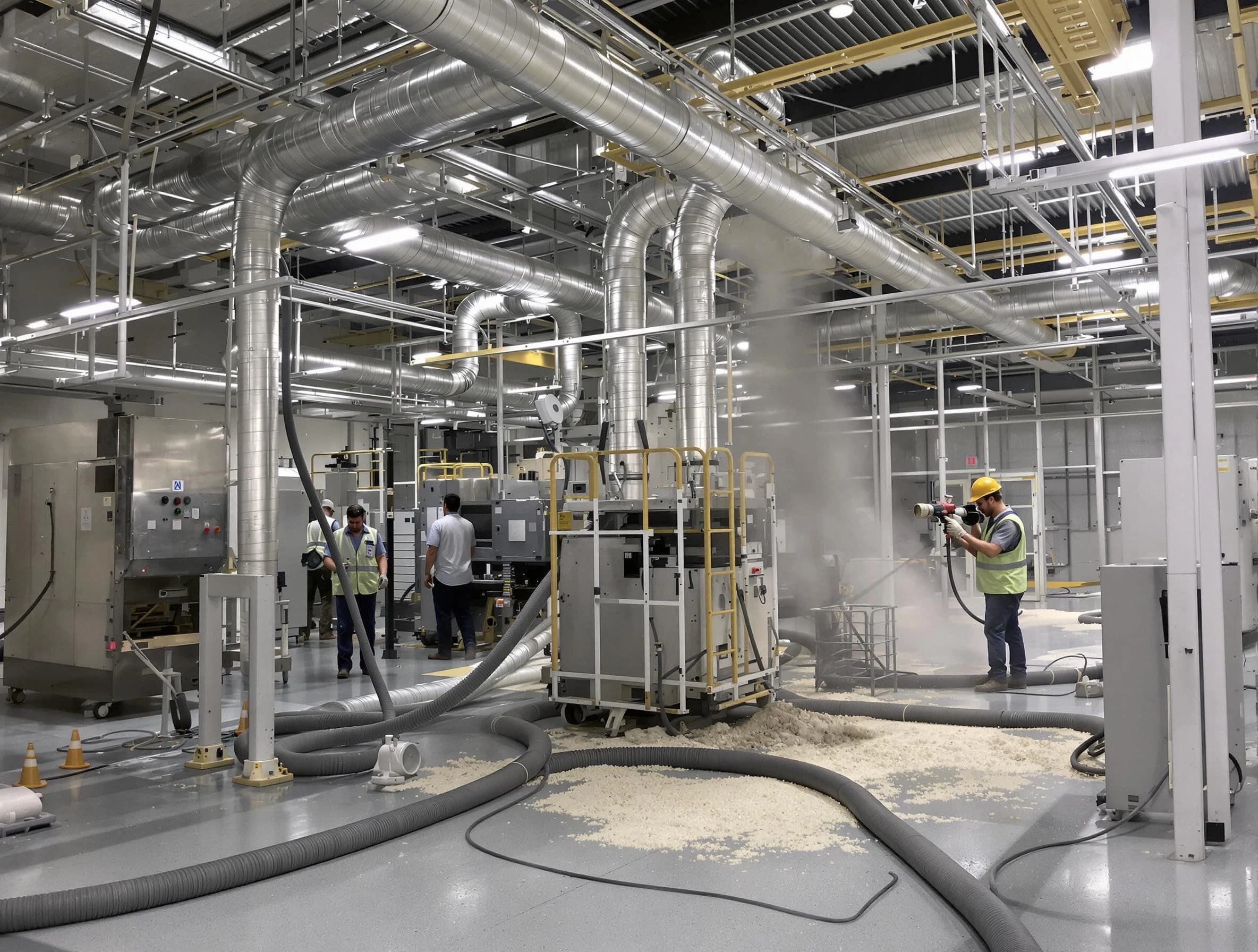 Heavy-duty industrial duct cleaning by New Bedford Air Duct Cleaning in New Bedford