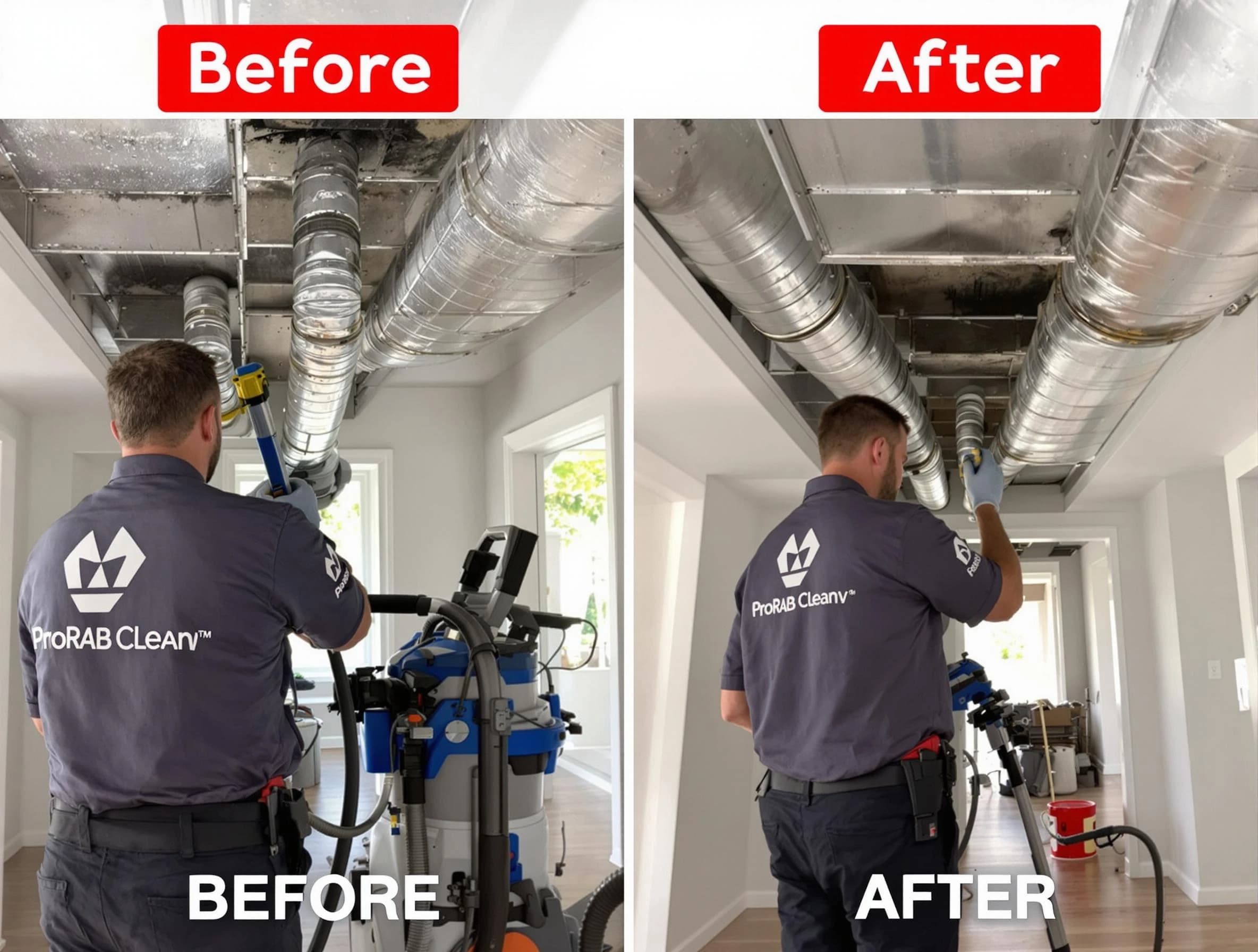 New Bedford Air Duct Cleaning expert performing thorough residential duct cleaning in a New Bedford home