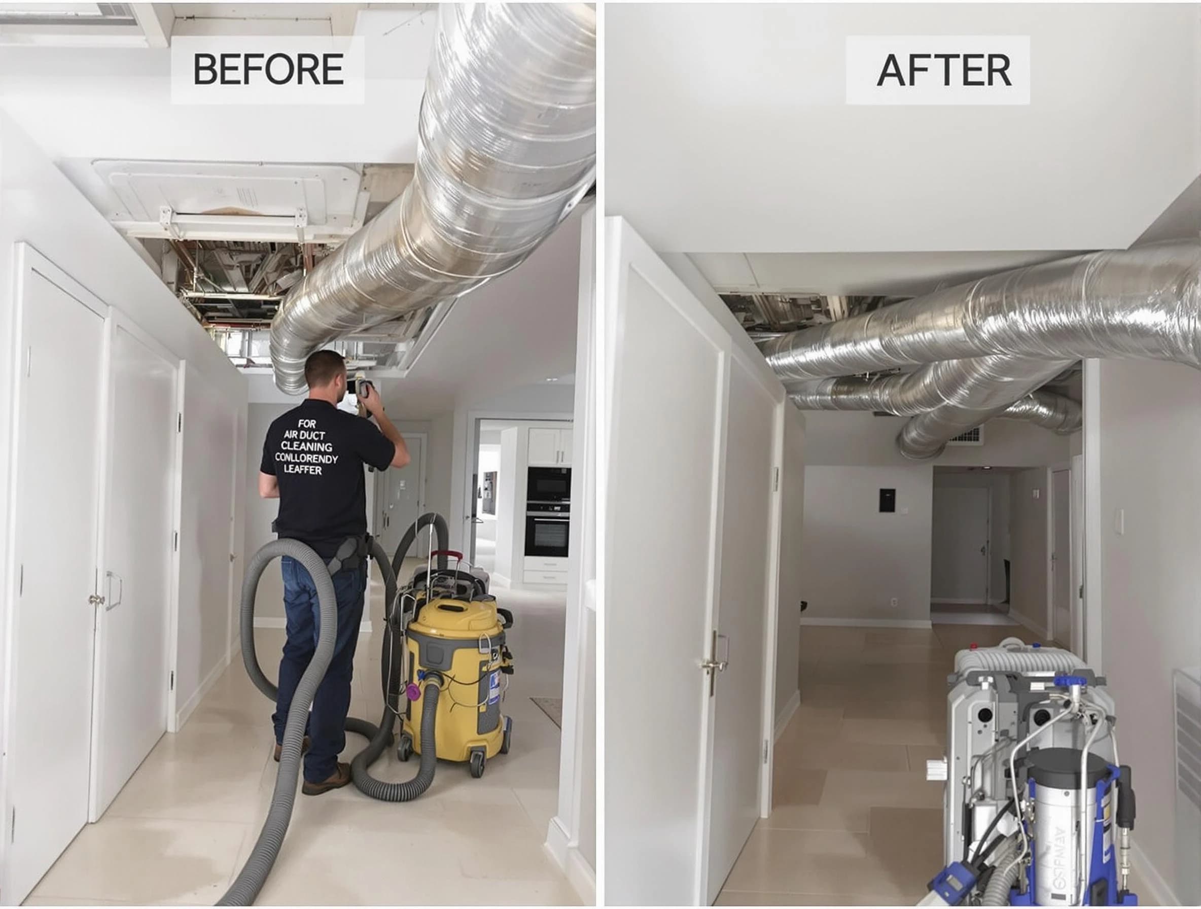 New Bedford Air Duct Cleaning professional performing thorough air duct cleaning in New Bedford