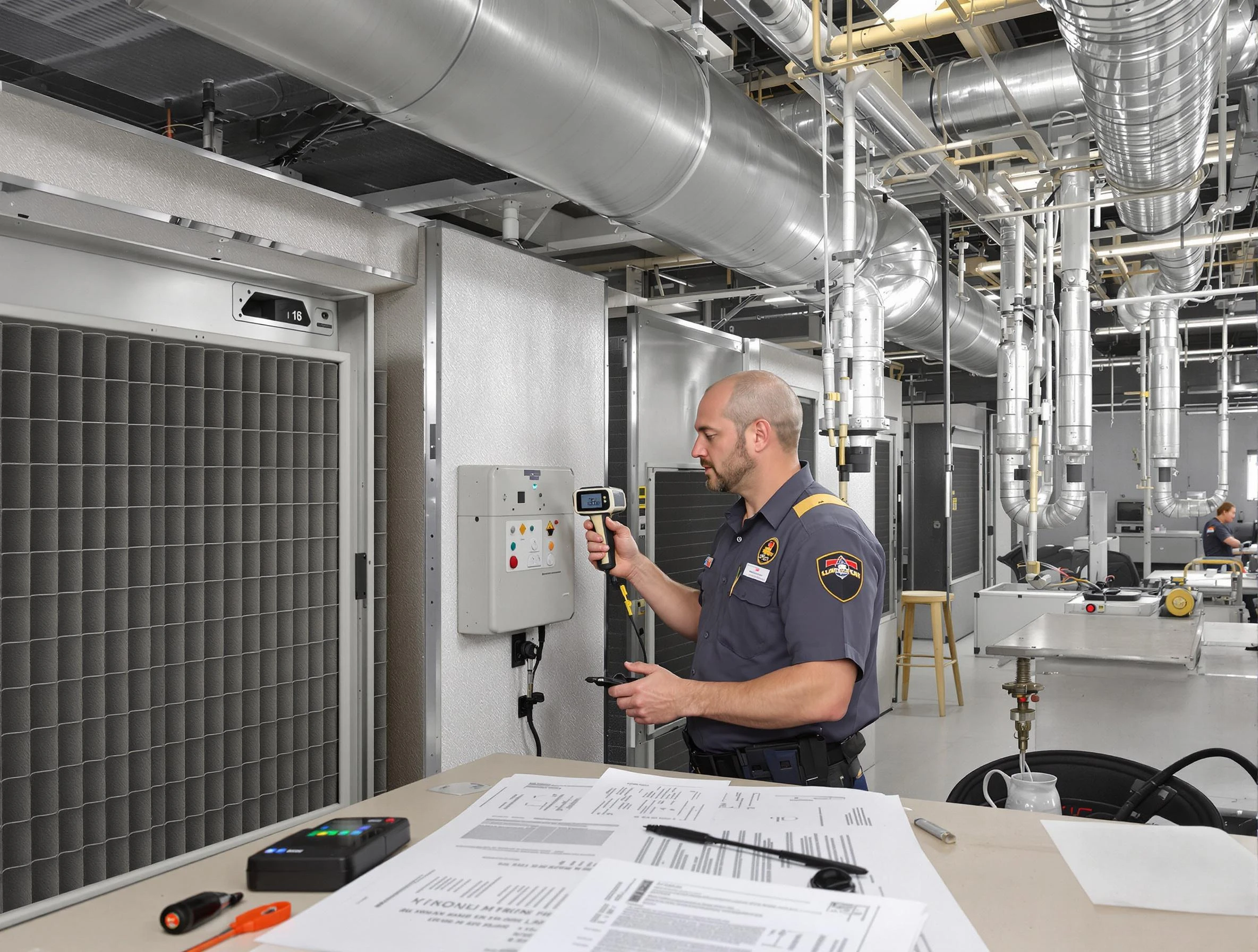 Professional filter system inspection by New Bedford Air Duct Cleaning in New Bedford