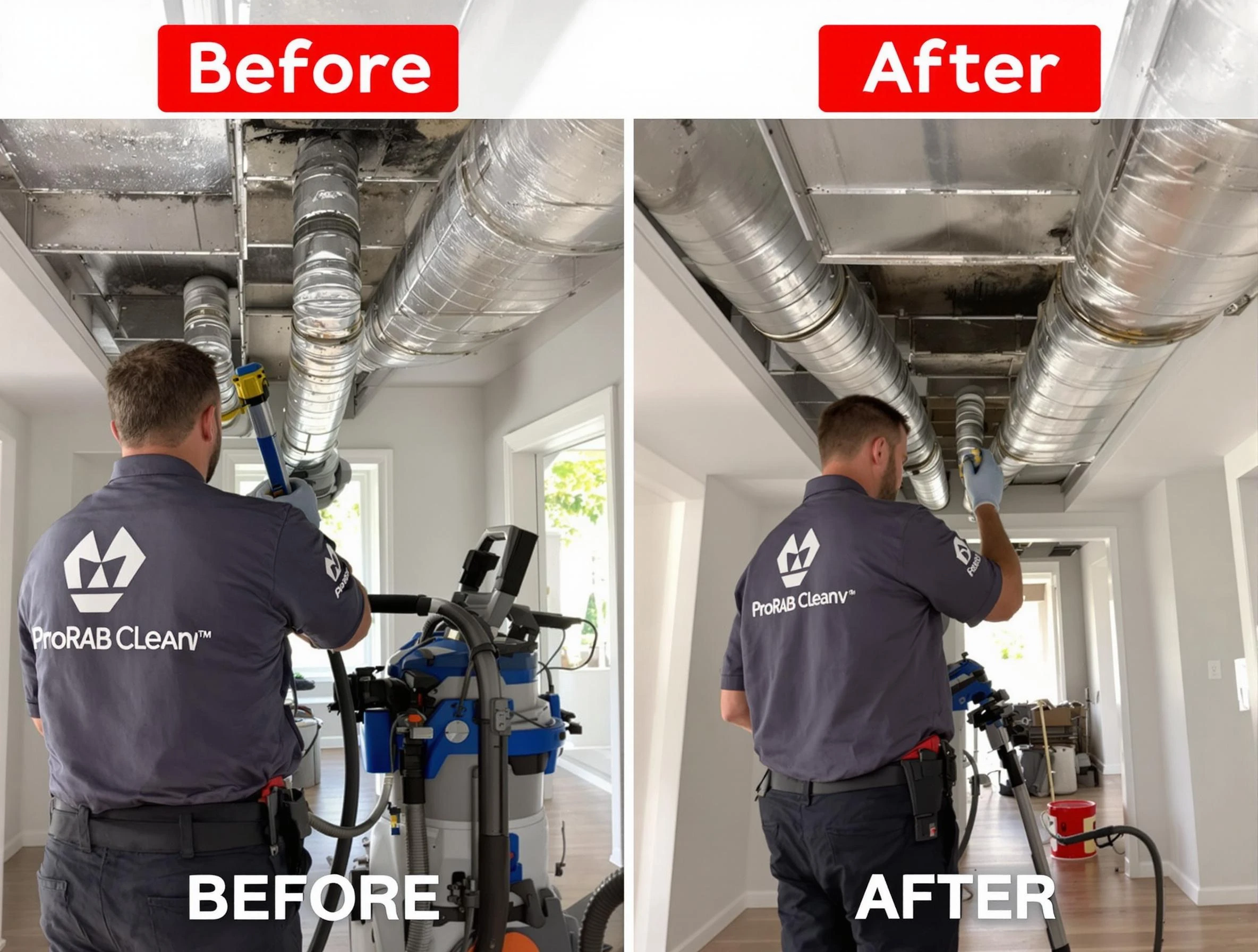 New Bedford Air Duct Cleaning expert performing thorough residential duct cleaning in a New Bedford home